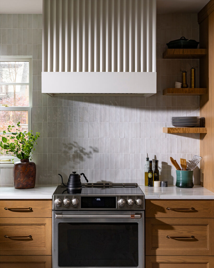 Whitefish Bay Kitchen Stove With Hood Remodel and Design by Refined & Co.